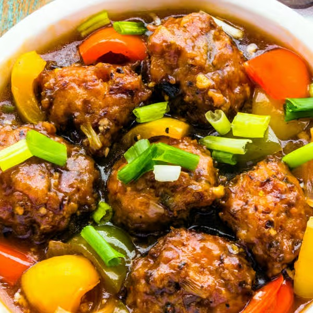 Veg Manchurian.