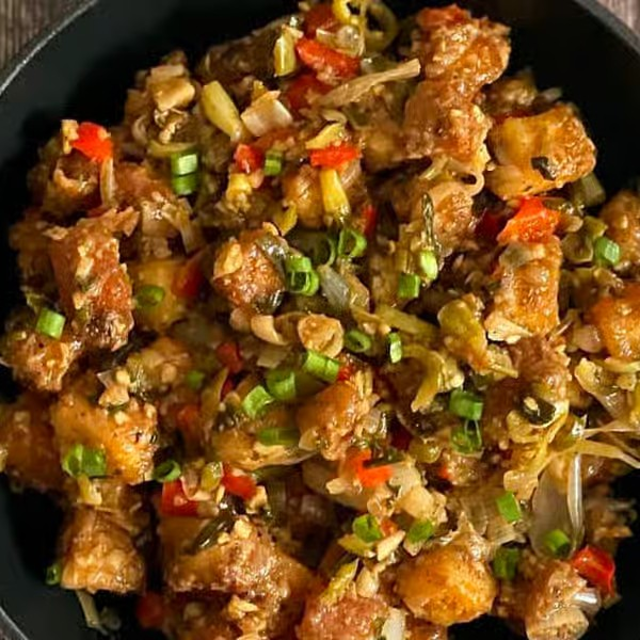 Paneer Manchurian.