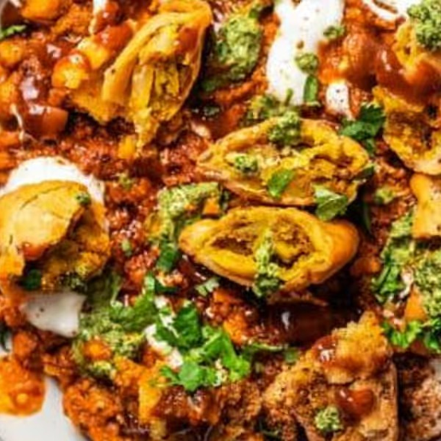 Samosa Chaat.
